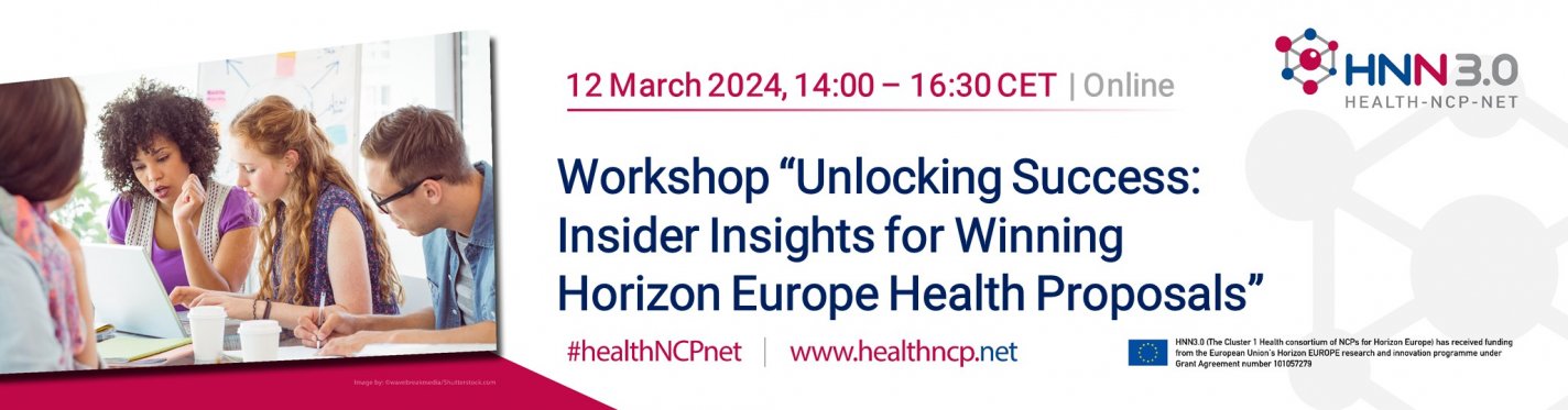 HNN 3.0 Workshop: “Unlocking Success: Insider Insights for Winning Horizon Europe Health Proposals”